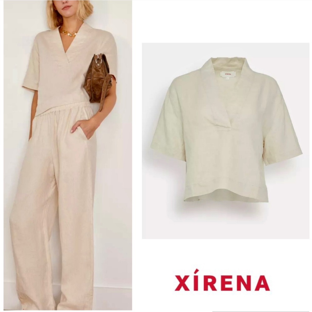 Xirena 100% Linen Aven Top